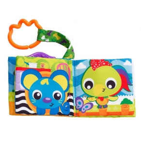 Playgro Ден във фермата - Текстилна книжка гризалка 3м+